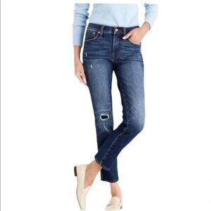 J. Crew Vintage Straight Distressed Jeans, Size 25